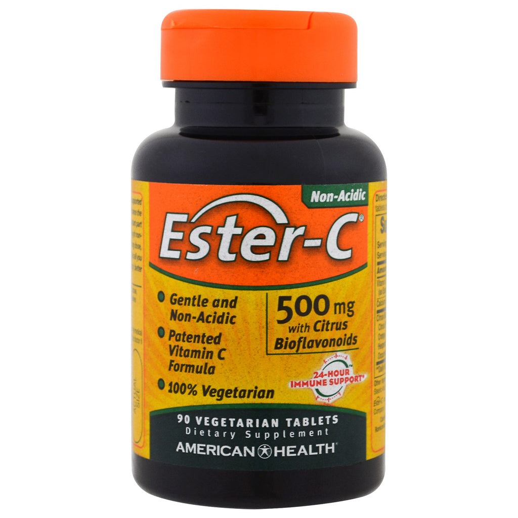 American Health, Ester-C, 500 mg, 90 Comprimidos Vegetais