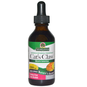 Nature's Answer, Cat's Claw, Low Alcohol, 1000 mg, 2 fl oz (60 ml)