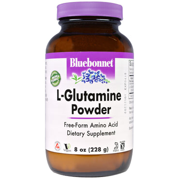 Bluebonnet Nutrition, L-glutaminpulver, 8 oz (228 g)