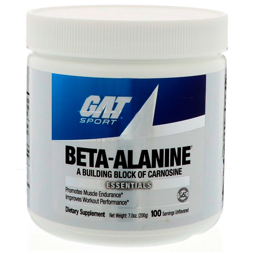 GAT, beta alanină, fără arome, 7,0 oz (200 g)
