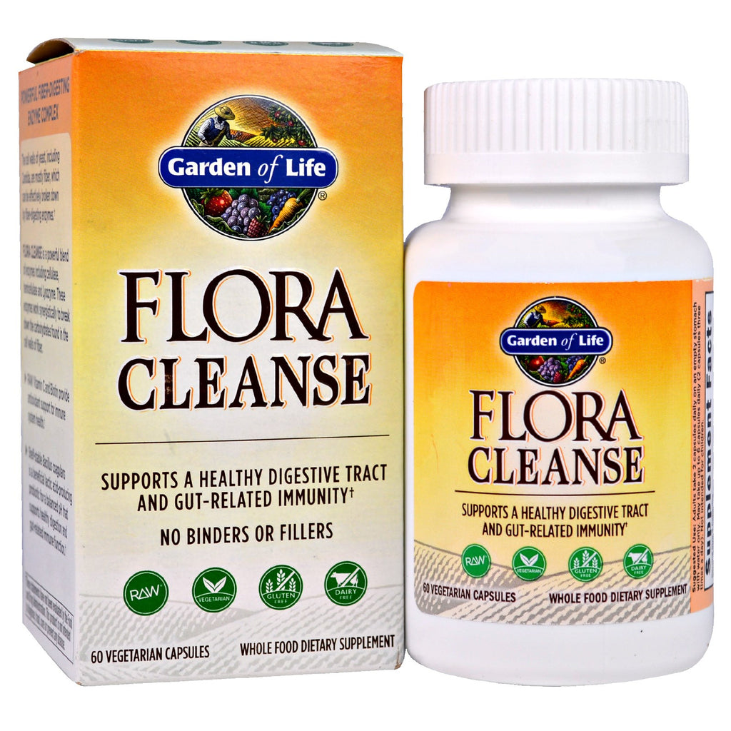 Garden of Life, Raw Candida Cleanse, 60 כוסות צמחיות