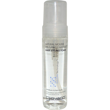 Giovanni, Natural Mousse Air-Turbo Charged, Haarstyling-Schaum, 7 fl oz (207 ml)