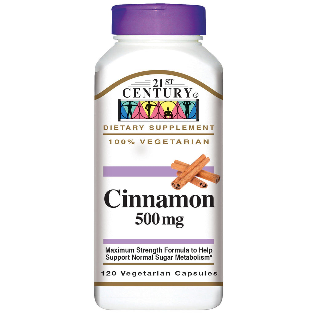 21st Century, Cinnamon, 500 mg, 120 Veggie Caps