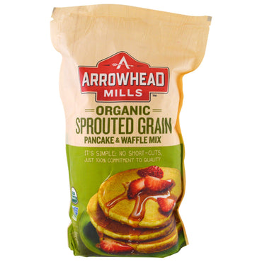 Arrowhead Mori, amestec de clătite cu cereale încolțite și vafe, 26 oz (737 g)