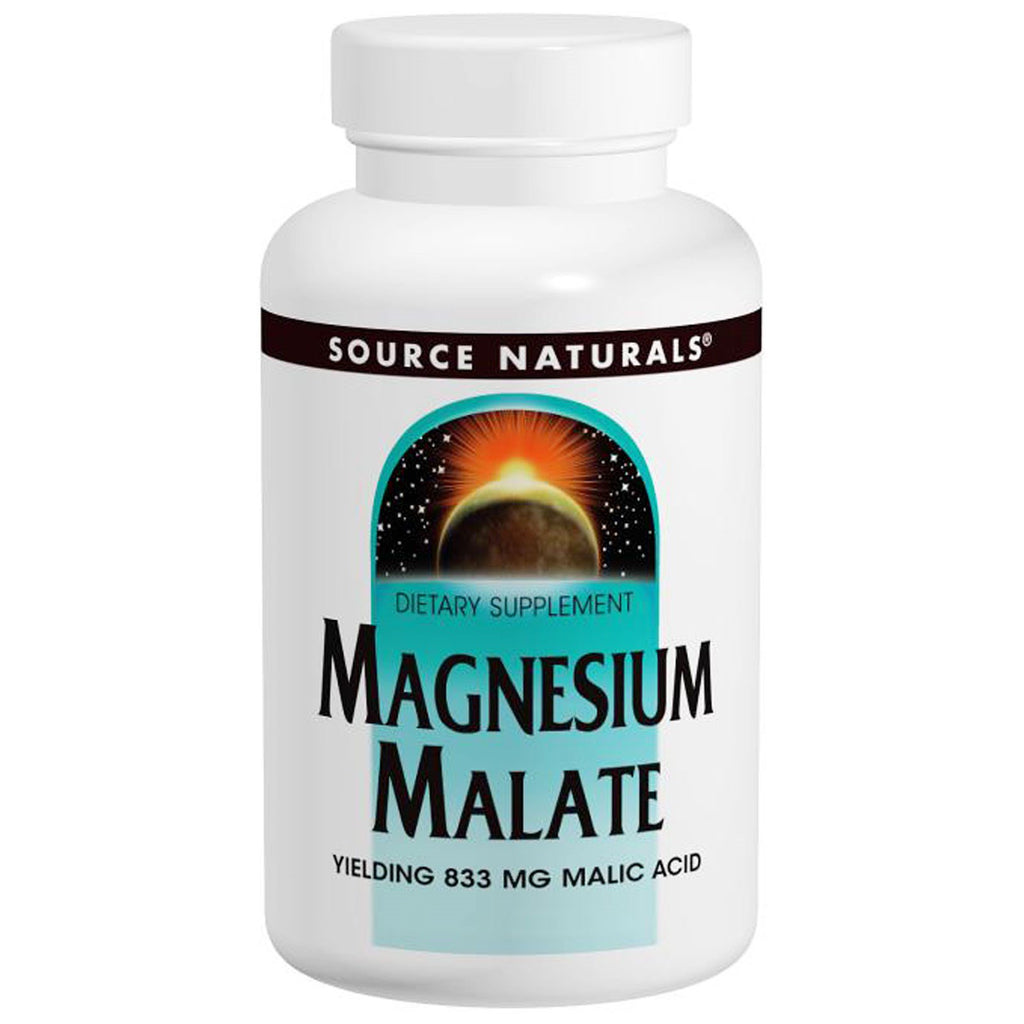 Source Naturals, Malato de magnesio, 180 tabletas