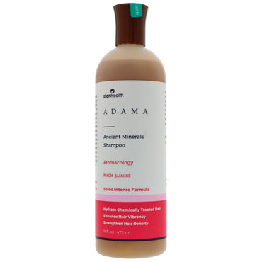 Zion Health, Adama, Ancient Minerals Shampoo, Perzikjasmijn, 16 fl oz (473 ml)