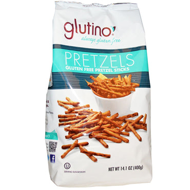 Glutino, palitos de pretzel sin gluten, 14,1 oz (400 g)
