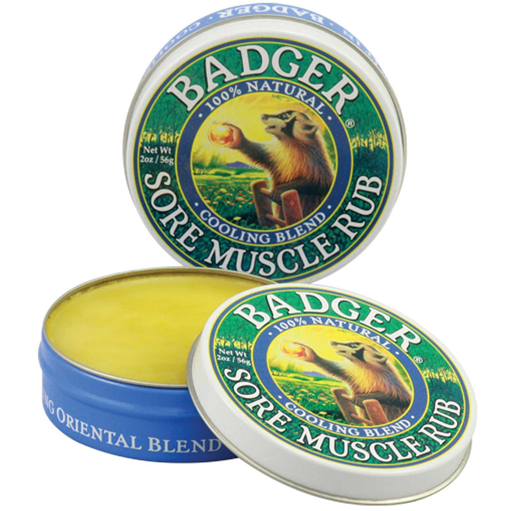Badger Company, Sore Muscle Rub, mélange rafraîchissant, 2 oz (56 g)