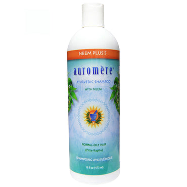 Auromere, Shampooing ayurvédique, Neem Plus 5, 16 fl oz (473 ml)