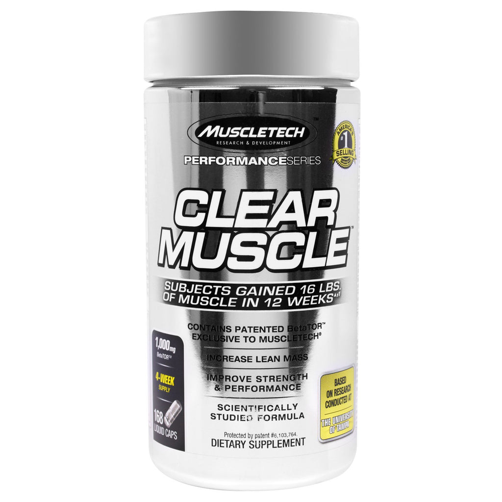 Muscletech, Clear Muscle, 168 capsules liquides