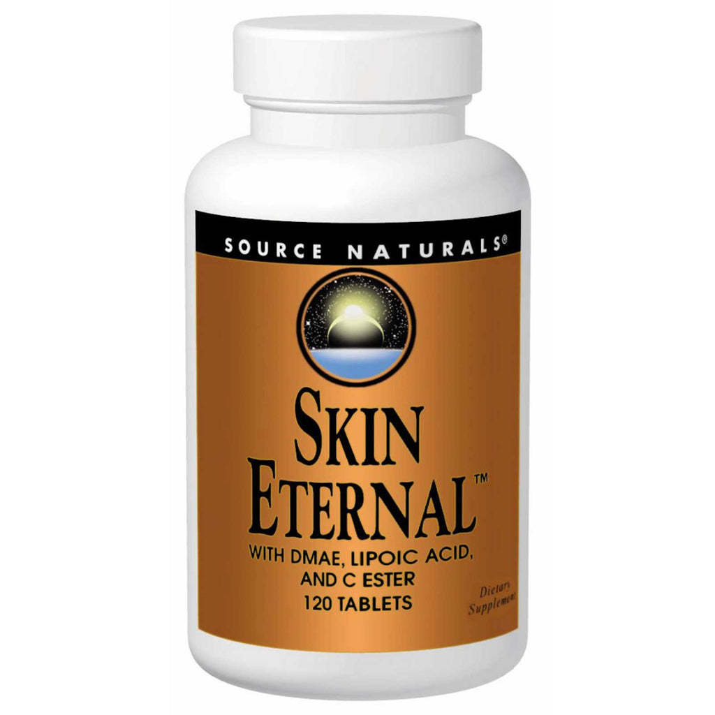 Source Naturals Skin Eternal cu acid lipoic DMAE și ester C 120 tablete