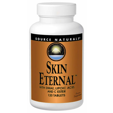 Source Naturals Skin Eternal avec acide lipoïque DMAE et ester C 120 comprimés