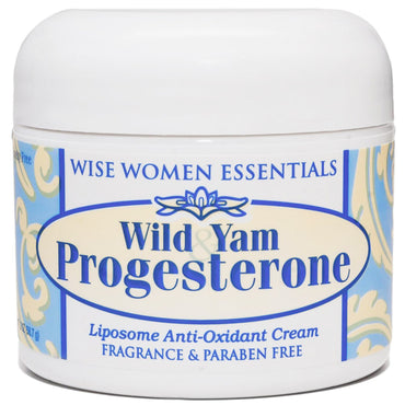 Wise Essentials, Progesterona de Inhame Selvagem, 56,7 g (2 oz)
