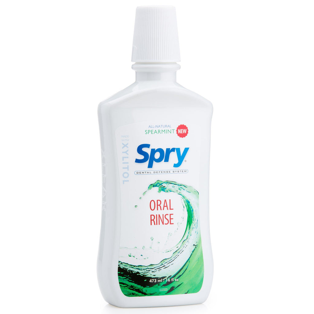 Xlear Spry Oral Rinse Spearmint 16 ออนซ์ (473 มล.)