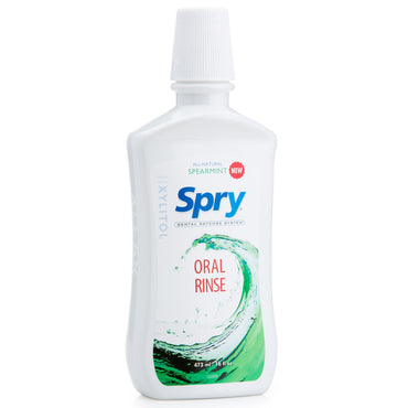 Xlear Spry Oral Rinse بالنعناع، ​​16 أونصة سائلة (473 مل)