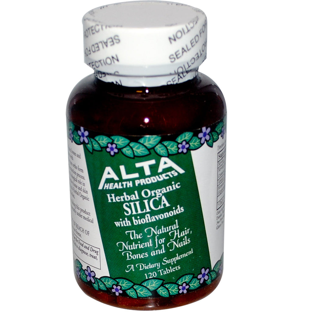 Alta Health, סיליקה צמחית עם ביופלבנואידים, 120 טבליות