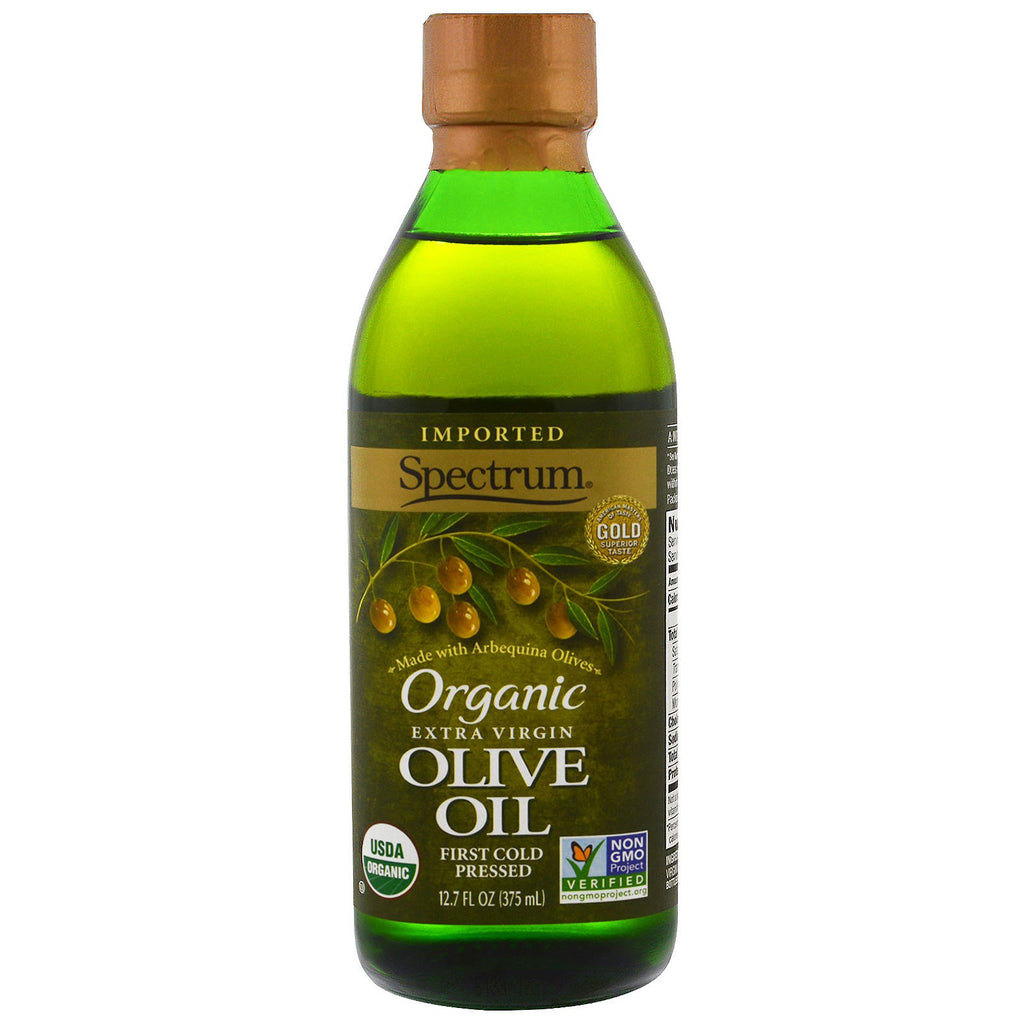Spectrum Naturals, extra virgin olivenolje, 12,7 fl oz (375 ml)