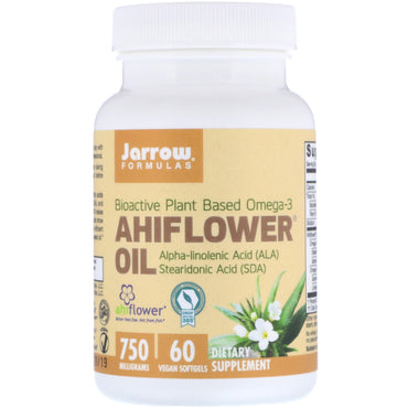 Jarrow Formulas, Ahiflower Oil, 60 Vegan Softgels