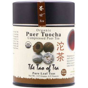 Herbata Tao, Skompresowana herbata Puer, Puer Tuocha, 4,0 uncji (115 g)
