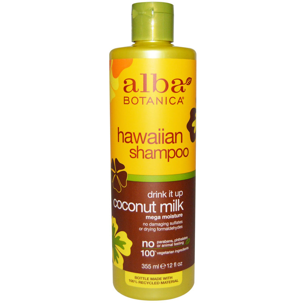 Alba Botanica, Shampoo de Leite de Coco Drink it Up, 355 ml (12 fl oz)