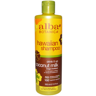 Alba Botanica, Drink it Up Kokosmilch-Shampoo, 12 fl oz (355 ml)