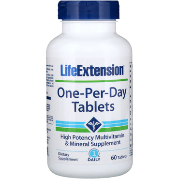 Extensión de vida, una tableta al día, 60 tabletas