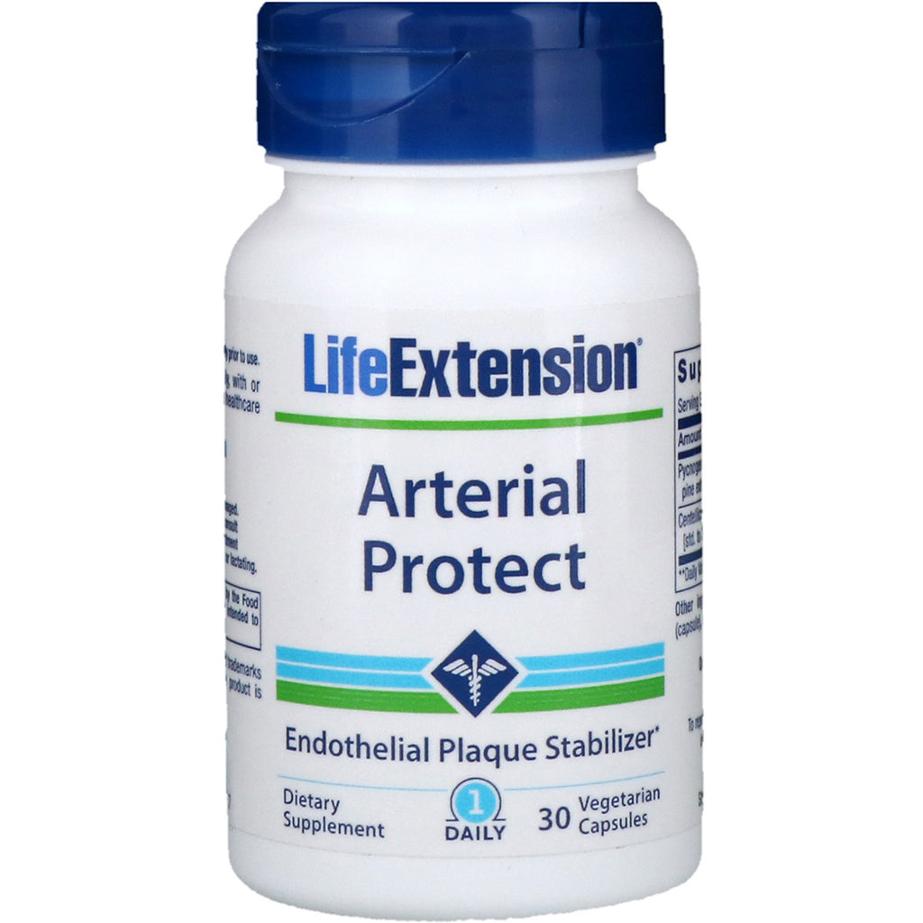 Prolongation de la vie, protection artérielle, 30 capsules végétariennes