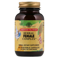 Solgar, Complejo Herbal Femenino, 50 Cápsulas Vegetales