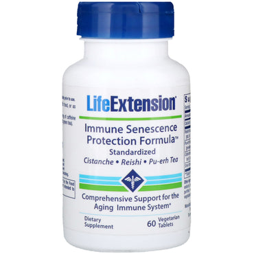 Extensión de vida, fórmula de protección de la senescencia inmune, 60 tabletas vegetarianas