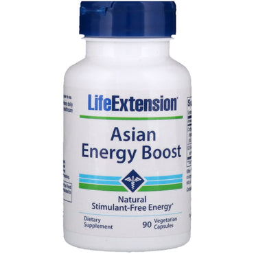 Life Extension, Aumento de energía asiático, 90 cápsulas vegetarianas