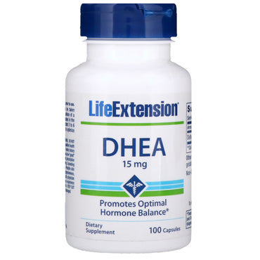 Life Extension, DHEA, 15 mg, 100 Capsules