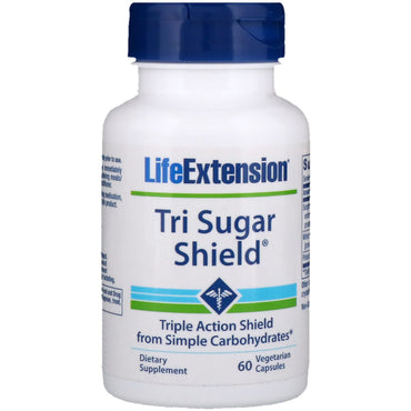Life Extension, Tri Sugar Shield, 60 cápsulas vegetales