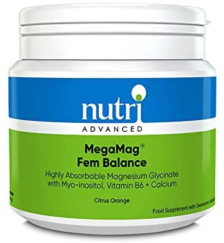 Nutri advanced megamag® fem balance (naranja) magnesio 306g en polvo