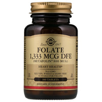 Solgar, Folate, 1 333 mcg, 100 comprimés