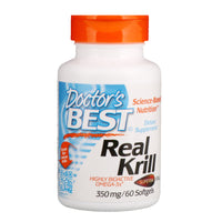 Doctor's Best, Real Krill, 350 mg, 60 Softgel Capsules