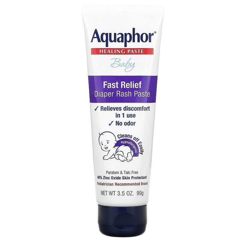 Aquaphor, Baby, Healing Paste, Fast Relief bleieutslettpasta, 3,5 oz (99 g)