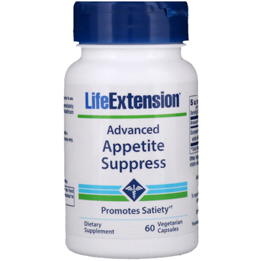 Life Extension, Supresión natural avanzada del apetito, 60 cápsulas vegetales