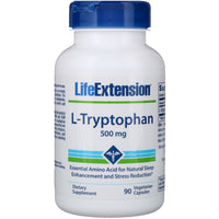 Life Extension, L-triptófano, 500 mg, 90 cápsulas vegetarianas