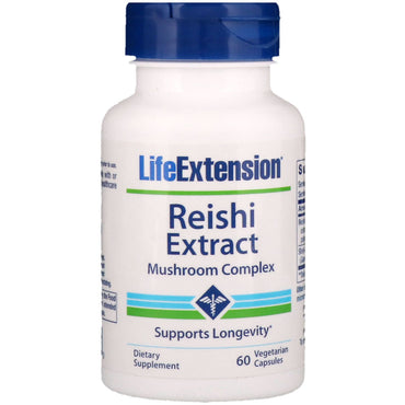 Life Extension, complexe de champignons à l'extrait de reishi, 60 capsules végétariennes