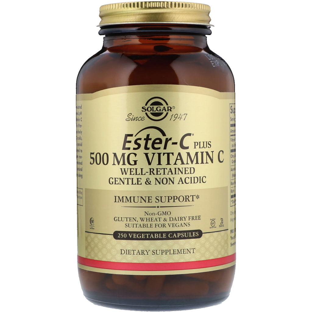Solgar, Ester-C Plus, Vitamina C, 500 mg, 250 capsule vegetale