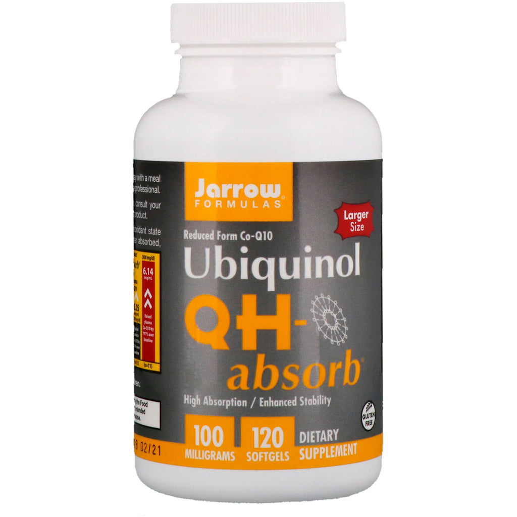 Jarrow Formulas, Ubichinol, QH-Absorb, 100 mg, 120 kapsułek żelowych
