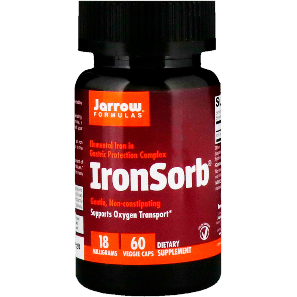 Jarrow Formulas, IronSorb, 18 mg, 60 kapsułek wegetariańskich