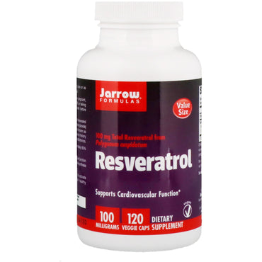 Jarrow Formulas, Resvératrol, 100 mg, 120 gélules végétariennes