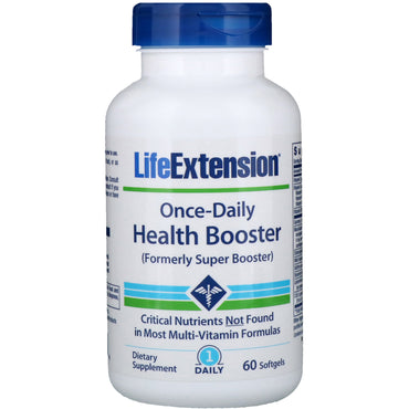 Life Extension, une fois par jour, booster de santé, 60 gélules