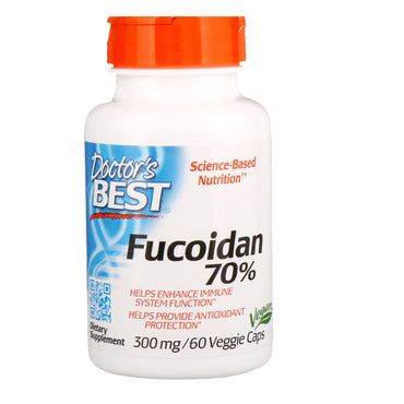 Doctor's Best, Best Fucoidan 70%, 60 cápsulas vegetales