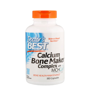 Doctor's Best, Calcium Bone Maker Complex med MHCcal, 180 kapsler