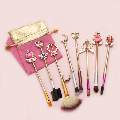 8 pinceaux de maquillage Sailor Moon Anime périphérie cadeaux de vacances d'anniversaire