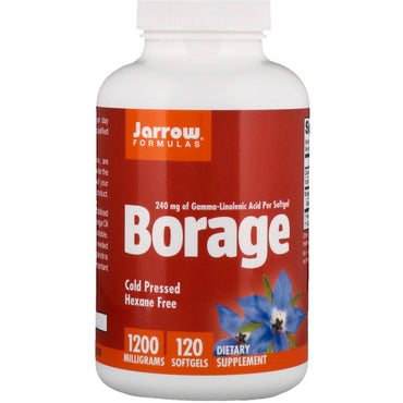 Jarrow Formulas, Borage, GLA-240, 1200 mg, 120 소프트젤