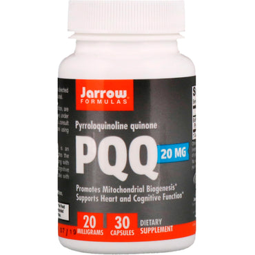 Jarrow Formulas, PQQ (Pyrroloquinoline Quinone), 20 mg, 30 gélules