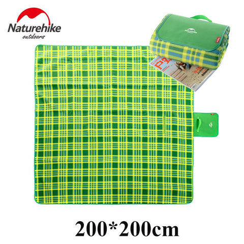 NatureHike 2*2M 2*1,5 M Picnic Camping Mat impermeable al aire libre playa multijugador bebé subir colchón de Camping plegable 